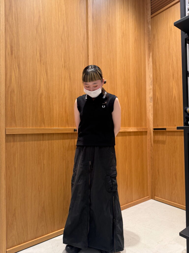 FREDPERRY フレッドペリー　ノースリーブポロ　ネイビー Sleeveless Polo Dress／ノースリーブポロワンピース